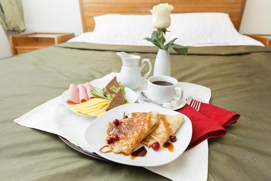 A tourist’s breakfast